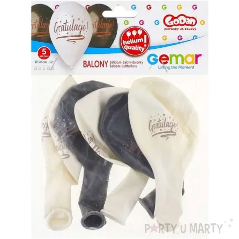 balony gratulacje gemar 13 5 szt