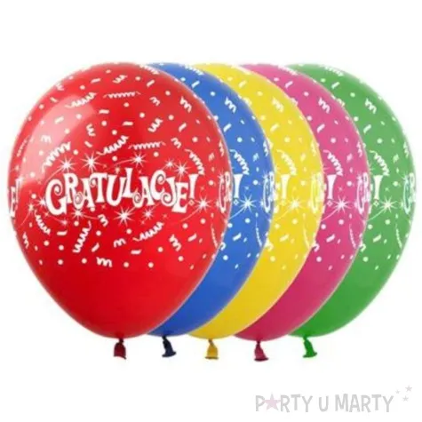 balony gratulacje pastel mix show 12 5 szt
