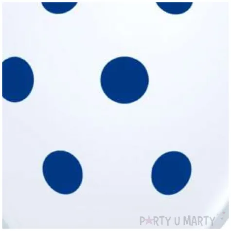 balony grochy niebieskie biale pastel qualatex 11 25 szt