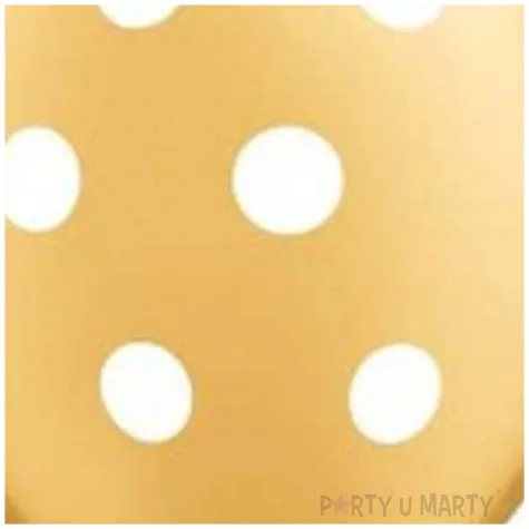 balony groszki zlote qualatex 11 25 szt