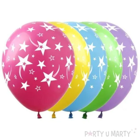 balony gwiazdy pastel mix show 12 5 szt