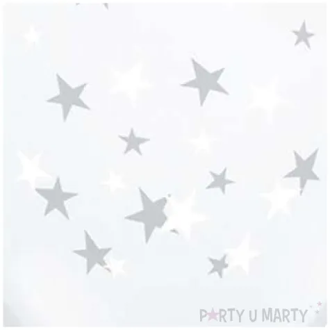 balony gwiazdy transparentne qualatex 5 100 szt