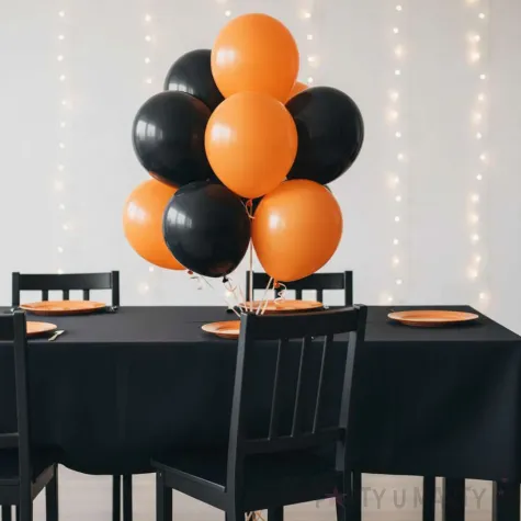balony halloween classic mix pomaranczowy czarny 12 20 szt