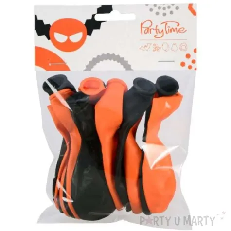 balony halloween mix pomaranczowo czarne arpex 9 12 szt