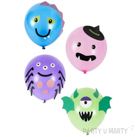 balony halloween potwory smiffys 12 8 szt