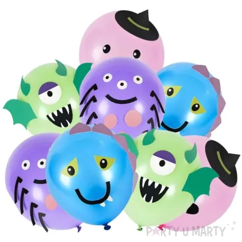 balony halloween potwory smiffys 12 8 szt