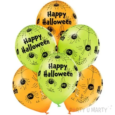 balony halloween spiders pastel mix belbal 12 6 szt