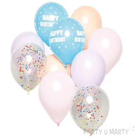 balony happy birthday mix amscan 11 10 szt