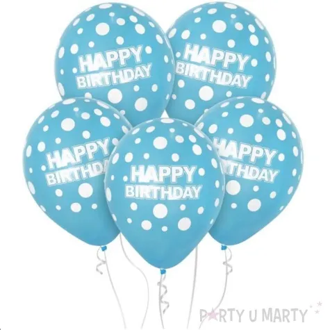 balony happy birthday niebieski godan 12 5 szt