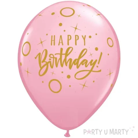 balony happy birthday rozowe 11 25 szt