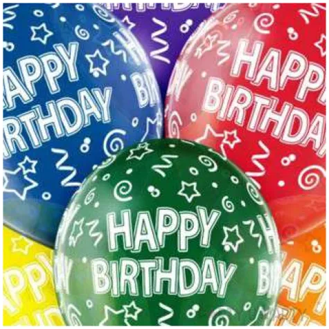 balony happy birthday transparentny mix belbal 12 6 szt