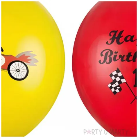 balony happy birthday wyscigowka partydeco 12 50 szt