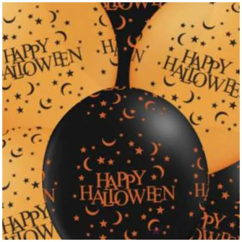 balony happy halloween pomaranczowe partypal 12 6 szt