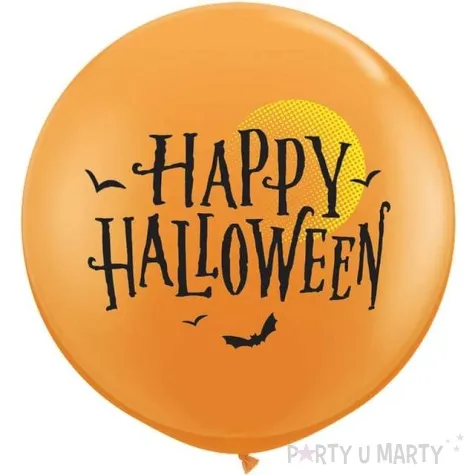 balony happy halloween pomaranczowy qualatex 36 2 szt