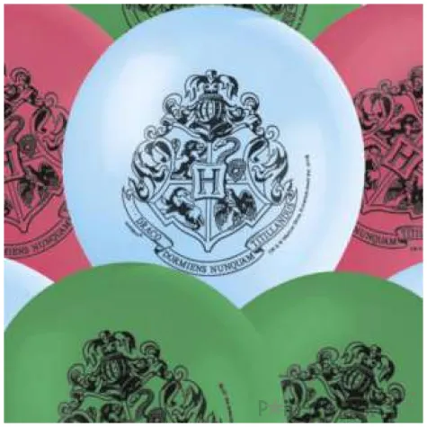 balony harry potter hogwart mix unique 12 8 szt