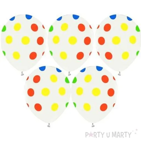 balony helium formula kolorowe kropki godan 12 5 szt