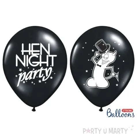 balony hen night party czarny pastel strong 14 50 szt