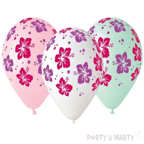 balony hibiskus mix gemar 13 5 szt