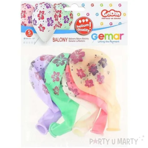 balony hibiskus mix gemar 13 5 szt