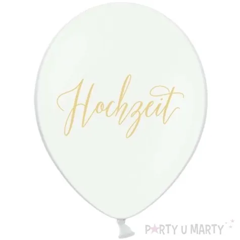 balony hochzeit biale 12 strong 50 szt