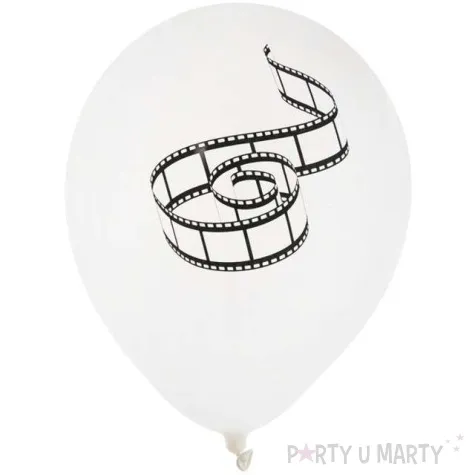 balony hollywood bialy santex 9 8 szt