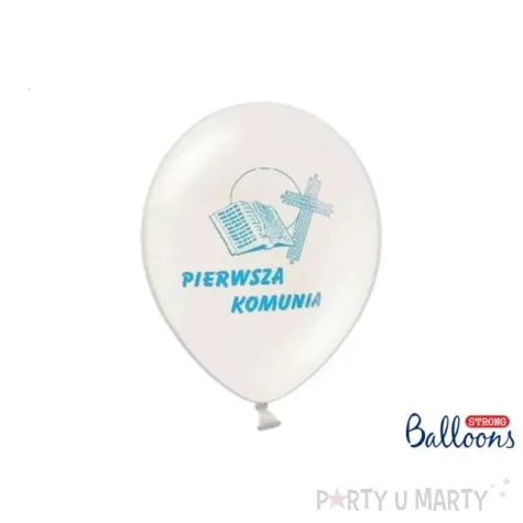 balony i komunia sw bialy strong 12 50 szt