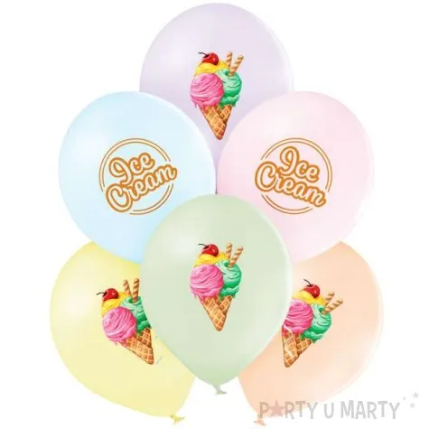 balony ice cream mix belbal 12 6 szt
