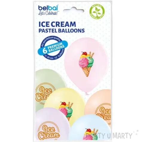 balony ice cream mix belbal 12 6 szt