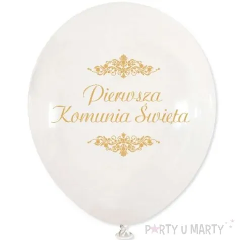 balony ihs pierwsza komunia swieta biale viper 12 5 szt