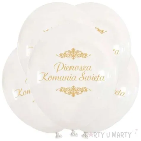 balony ihs pierwsza komunia swieta biale viper 12 5 szt