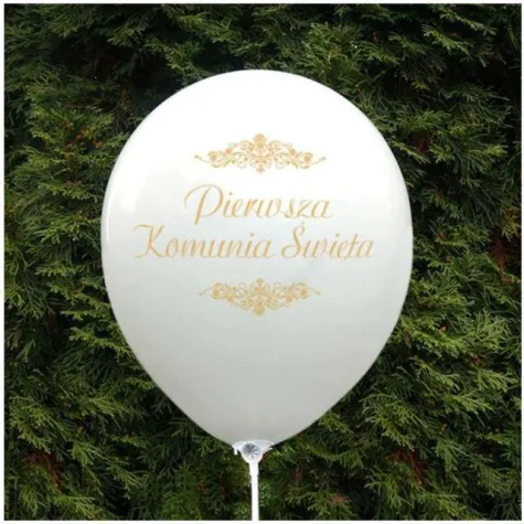 balony ihs pierwsza komunia swieta biale viper 12 5 szt