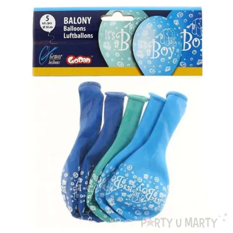 balony its a boy slonik mix blekitny gemar 12 5 szt