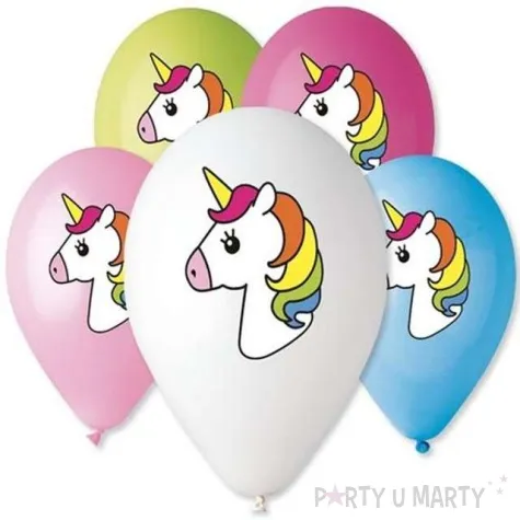 balony jednorozec gemar mix 12 5 szt