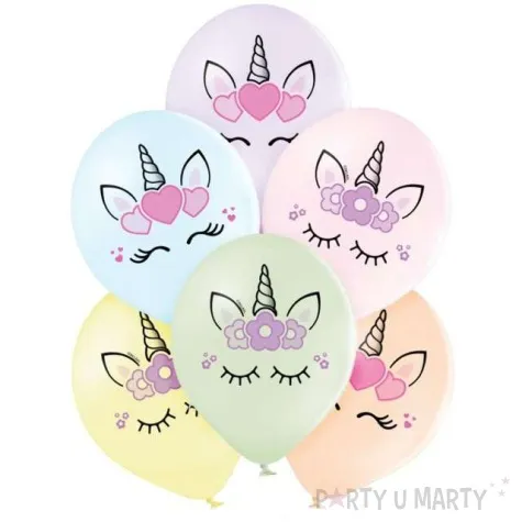 balony jednorozec mix belbal 12 6 szt
