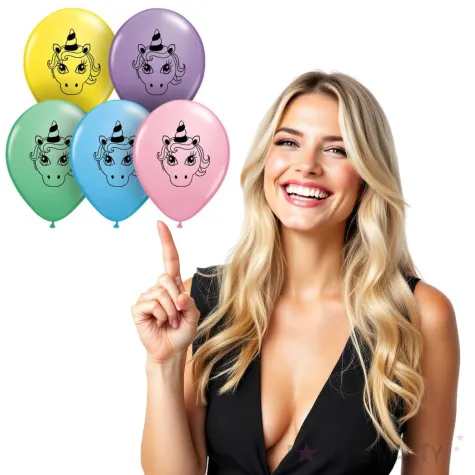 balony jednorozec qualatex 5 100 szt