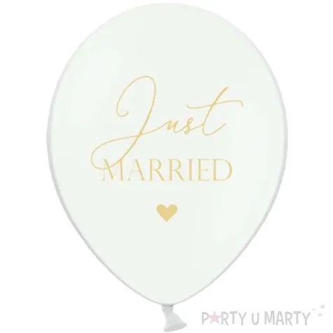 balony just married biale 12 strong 50 szt
