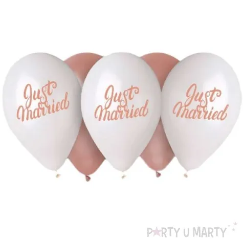 balony just married gemar 13 5 szt