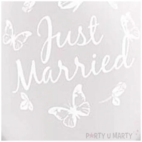 balony just married perlowy metalik qualatex 11 25 szt