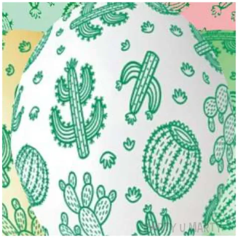 balony kaktusy kolorowe gemar 13 5 szt