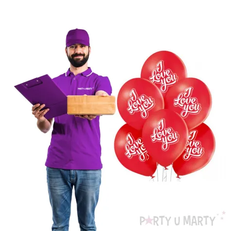 balony kocham cie pastel bialy belbal 12 6 szt