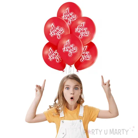 balony kocham cie pastel bialy belbal 12 6 szt