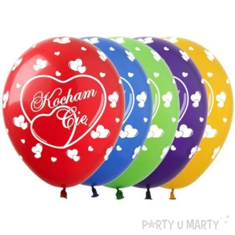 balony kocham cie pastel mix show 12 5 szt
