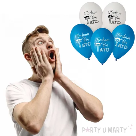 balony kocham cie tato dzien ojca pastel mix godan 12 5 szt