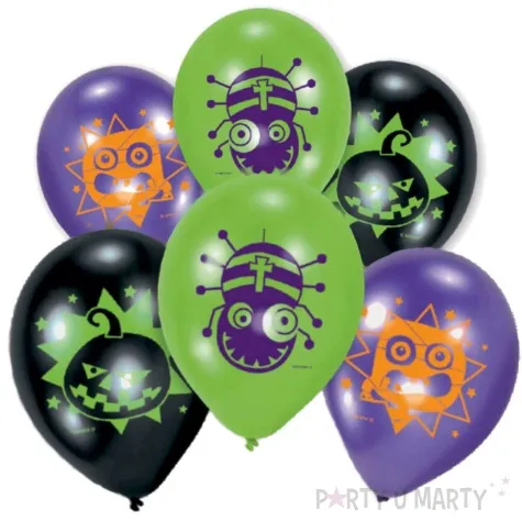 balony kolorowy halloween mix amscan 9 6 szt