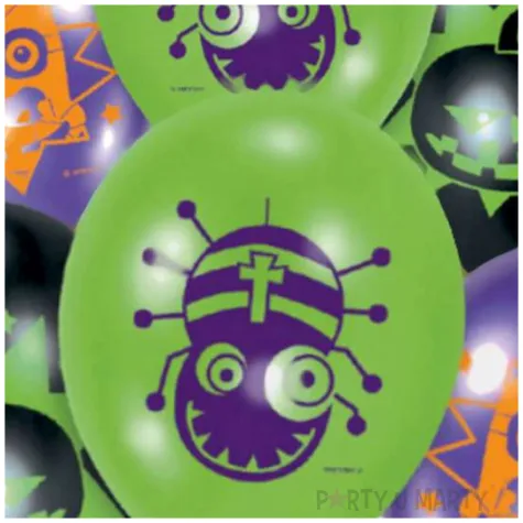 balony kolorowy halloween mix amscan 9 6 szt