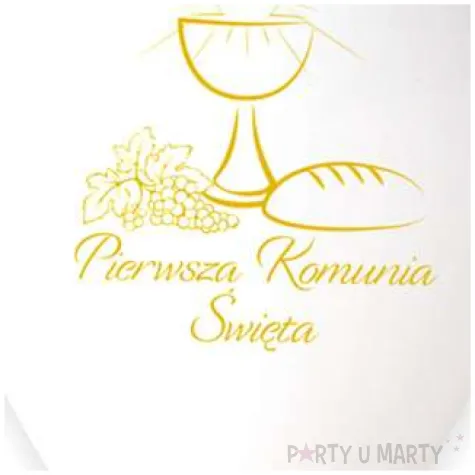 balony komunia kielich ihs bialy gemar 13 25 szt