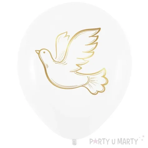 balony komunia swieta golab bialy partypal 12 100 szt