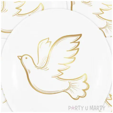 balony komunia swieta golab bialy partypal 12 5 szt