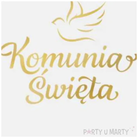 balony komunia swieta golabek biale partypal 12 100 szt