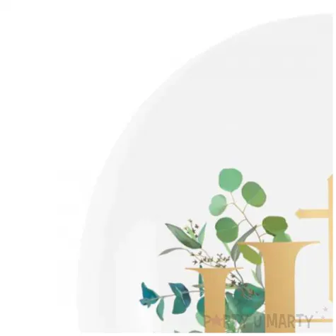 balony komunia swieta ihs eukaliptus bialy partypal 12 100 szt